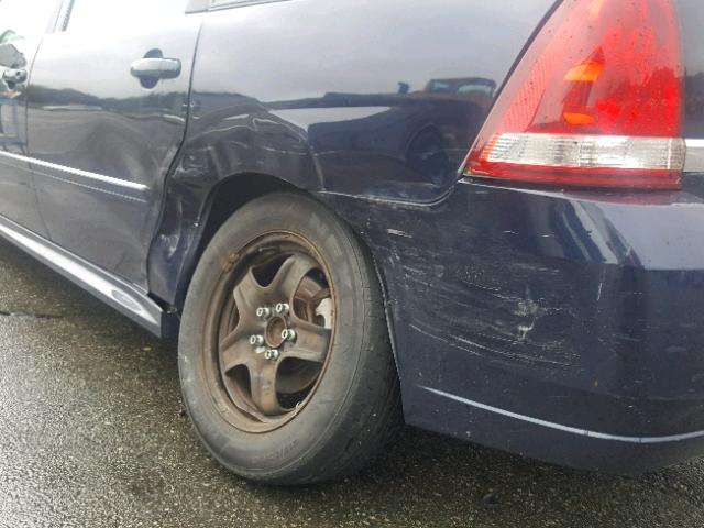 1G1ZT61866F248080 - 2006 CHEVROLET MALIBU MAX BLUE photo 9