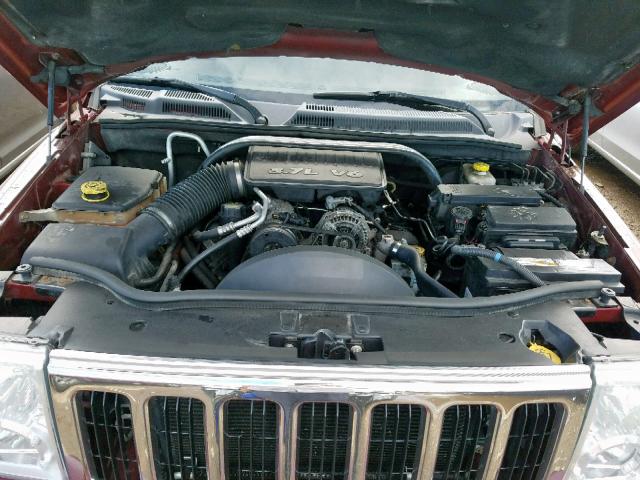 1J8HG48KX7C576823 - 2007 JEEP COMMANDER 栗色 照片 7