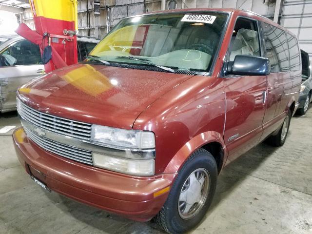 1GNDM19W2WB107543 - 1998 CHEVROLET ASTRO BEIGE photo 2