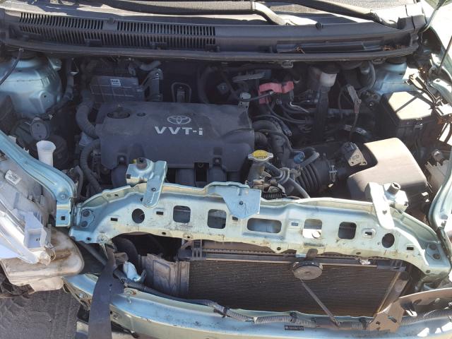 JTDBT923581195935 - 2008 TOYOTA YARIS GREEN photo 7