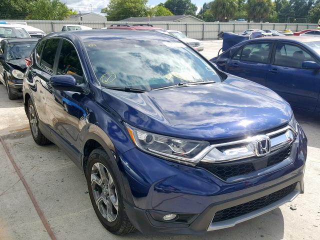 7FARW1H89HE021310 - 2017 HONDA CR-V EXL BLUE photo 1