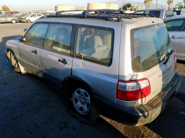 JF1SF63541G755555 - 2001 SUBARU FORESTER L SILVER photo 3