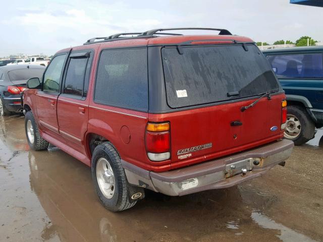 1FMDU34E8VUC38977 - 1997 FORD EXPLORER RED photo 3