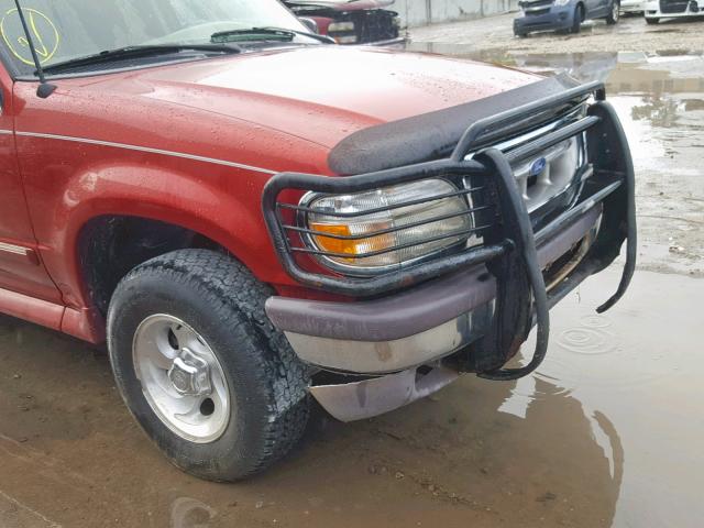 1FMDU34E8VUC38977 - 1997 FORD EXPLORER RED photo 9