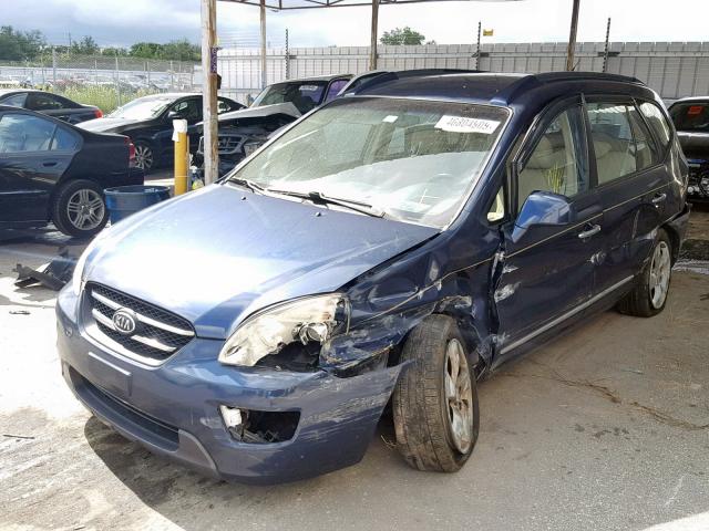 KNAFG526577051562 - 2007 KIA RONDO LX BLUE photo 2