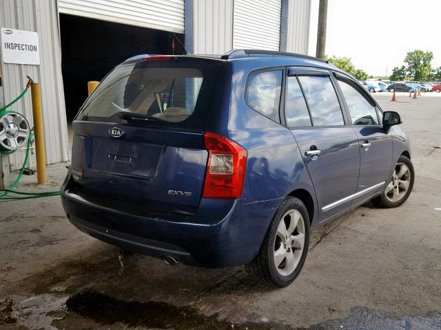 KNAFG526577051562 - 2007 KIA RONDO LX BLUE photo 4