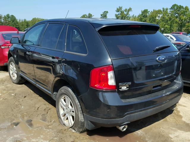 2FMDK3GC6DBA51306 - 2013 FORD EDGE SE BLACK photo 3