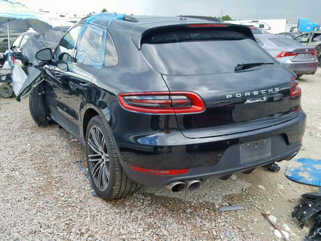 WP1AB2A51GLB47410 - 2016 PORSCHE MACAN S BLACK photo 3