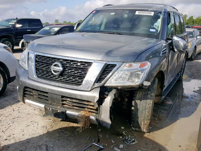 JN8AY2NFXH9302753 - 2017 NISSAN ARMADA PLA GRAY photo 2