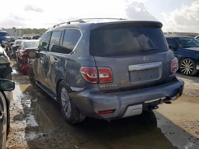 JN8AY2NFXH9302753 - 2017 NISSAN ARMADA PLA GRAY photo 3