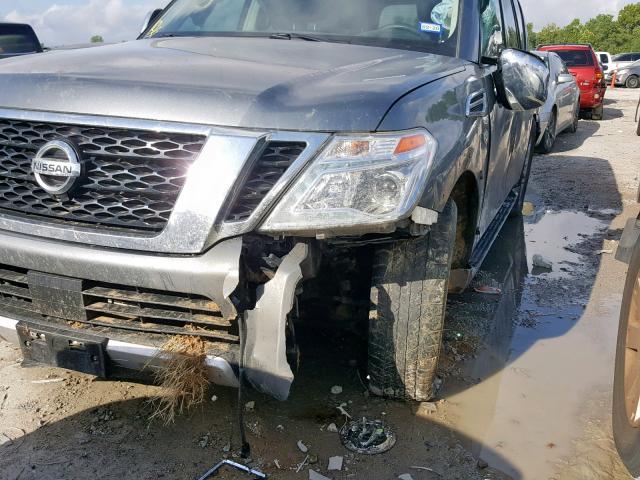 JN8AY2NFXH9302753 - 2017 NISSAN ARMADA PLA GRAY photo 9