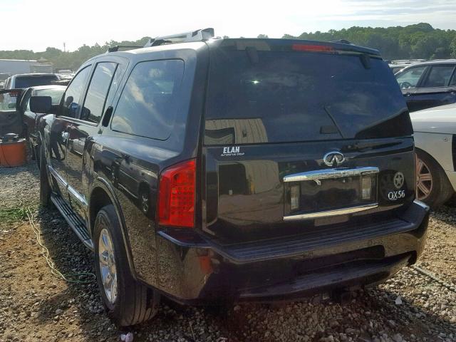 5N3AA08A54N808130 - 2004 INFINITI QX56 BLACK photo 3