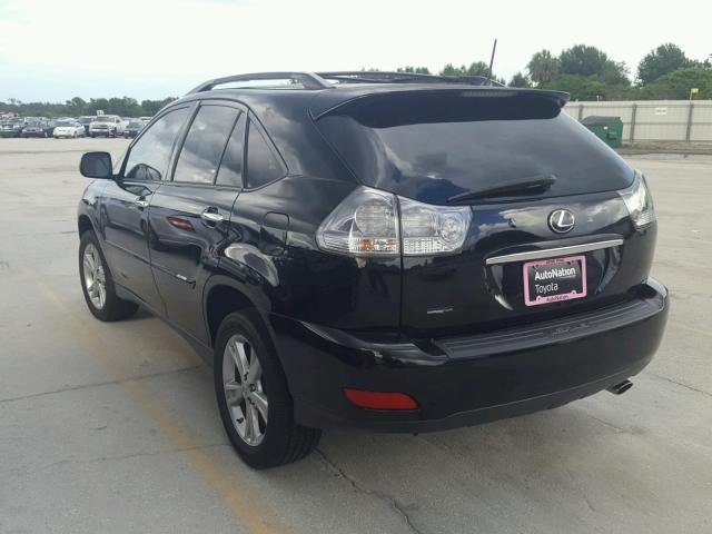 JTJGW31U882851234 - 2008 LEXUS RX 400H BLACK photo 3