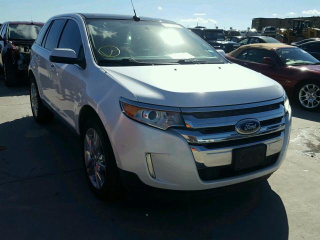 2FMDK3KC8DBA31629 - 2013 FORD EDGE LIMIT WHITE photo 1