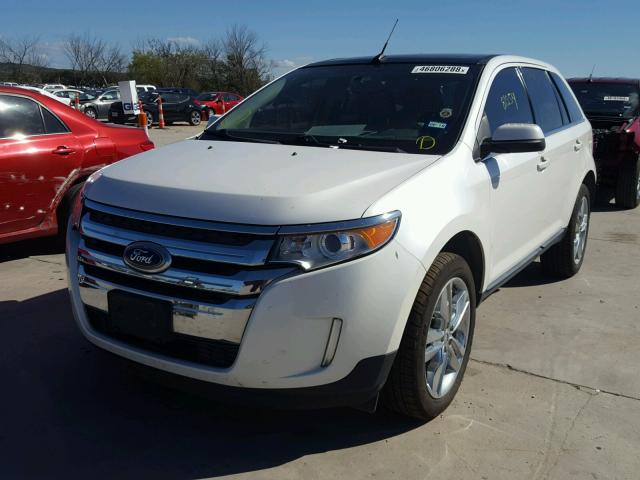 2FMDK3KC8DBA31629 - 2013 FORD EDGE LIMIT WHITE photo 2