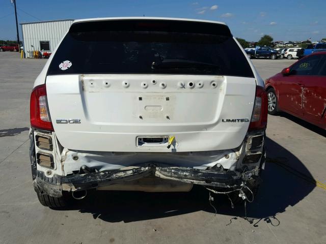 2FMDK3KC8DBA31629 - 2013 FORD EDGE LIMIT WHITE photo 9