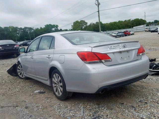 4T1BK3DB6BU431983 - 2011 TOYOTA AVALON BAS SILVER photo 3