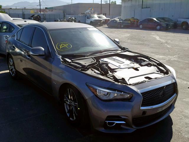 JN1BV7AP2FM346294 - 2015 INFINITI Q50 BASE GRAY photo 1