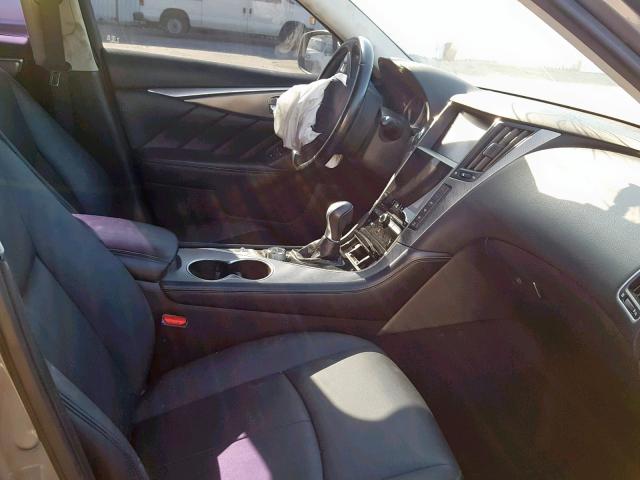 JN1BV7AP2FM346294 - 2015 INFINITI Q50 BASE GRAY photo 5