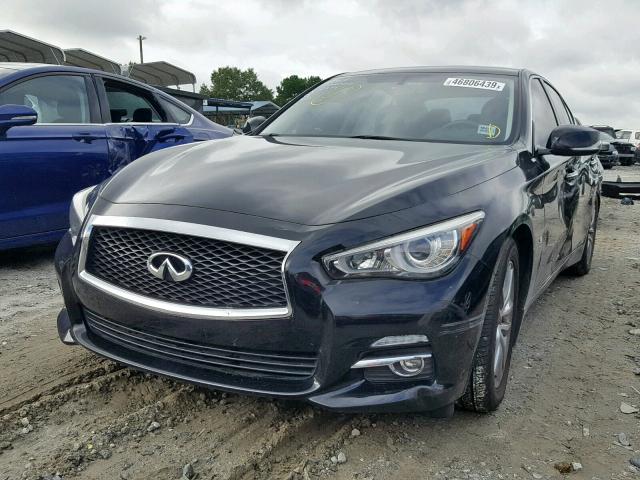 JN1BV7AP2FM332394 - 2015 INFINITI Q50 BASE BLACK photo 2