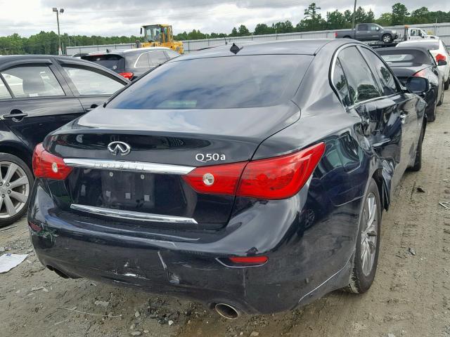 JN1BV7AP2FM332394 - 2015 INFINITI Q50 BASE BLACK photo 4