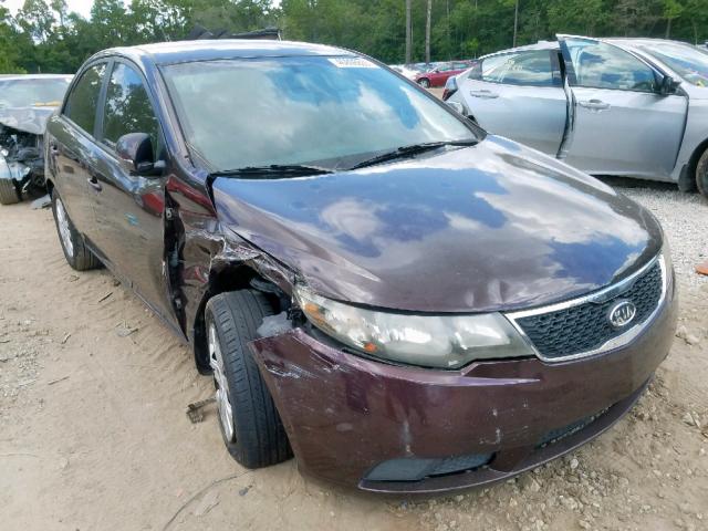 KNAFU4A28B5891664 - 2011 KIA FORTE EX BURGUNDY photo 1