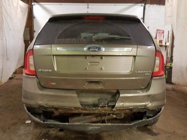 2FMDK4KC3DBE35816 - 2013 FORD EDGE LIMIT BROWN photo 9