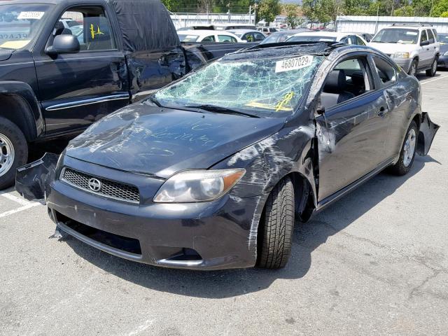 JTKDE177660065531 - 2006 TOYOTA SCION TC შავი ფოტო 2