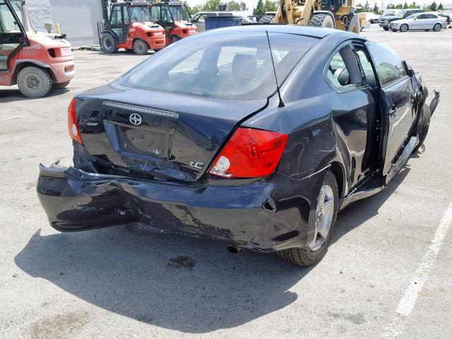 JTKDE177660065531 - 2006 TOYOTA SCION TC შავი ფოტო 4