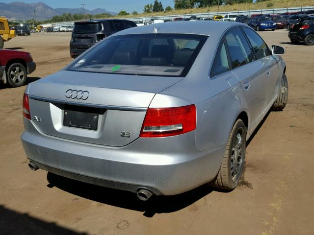 WAUDH74F27N082647 - 2007 AUDI A6 3.2 QUA SILVER photo 4