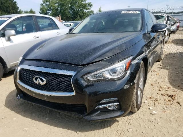 JN1BV7AP1FM339935 - 2015 INFINITI Q50 BASE BLACK photo 2