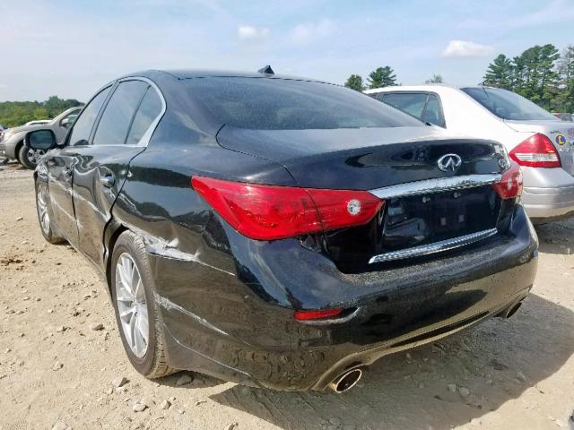 JN1BV7AP1FM339935 - 2015 INFINITI Q50 BASE BLACK photo 3