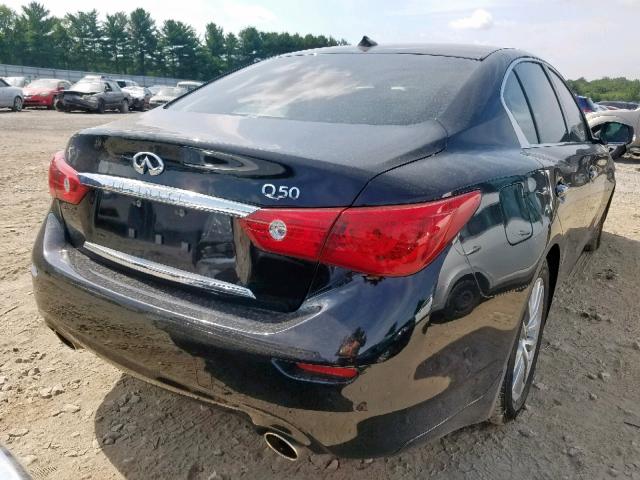 JN1BV7AP1FM339935 - 2015 INFINITI Q50 BASE BLACK photo 4