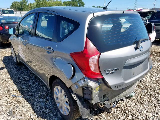 3N1CE2CPXFL416865 - 2015 NISSAN VERSA NOTE SILVER photo 3