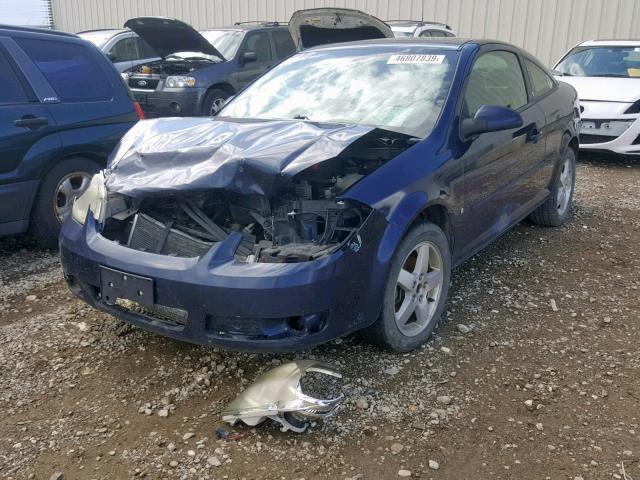 1G1AL15F587183650 - 2008 CHEVROLET COBALT LT BLUE photo 2