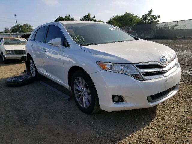 4T3ZA3BB8EU086228 - 2014 TOYOTA VENZA LE WHITE photo 1