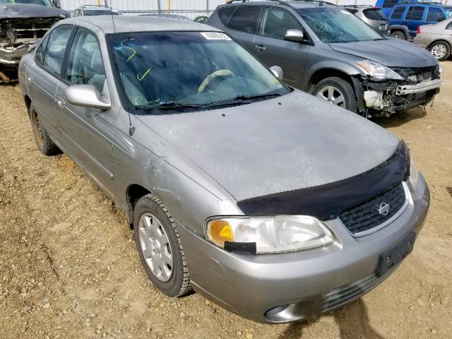 3N1CB51DX2L584390 - 2002 NISSAN SENTRA XE GRAY photo 1