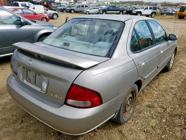 3N1CB51DX2L584390 - 2002 NISSAN SENTRA XE GRAY photo 4