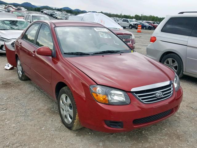 KNAFE221195601914 - 2009 KIA SPECTRA EX MAROON photo 1