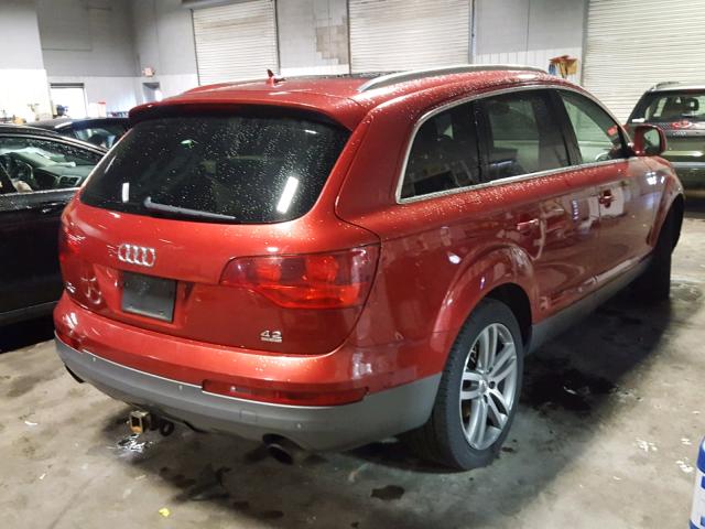 WA1BV74L97D047371 - 2007 AUDI Q7 4.2 QUA RED photo 4