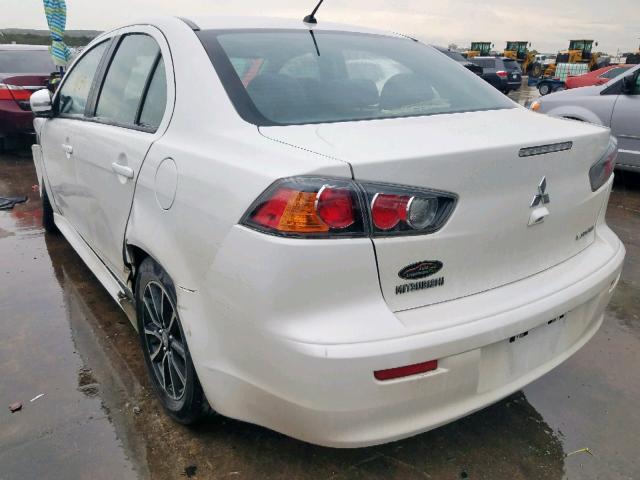 JA32U2FU2HU005741 - 2017 MITSUBISHI LANCER ES WHITE photo 3