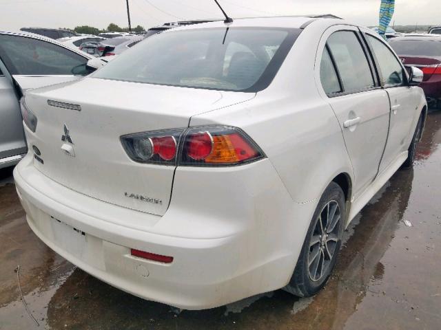 JA32U2FU2HU005741 - 2017 MITSUBISHI LANCER ES WHITE photo 4