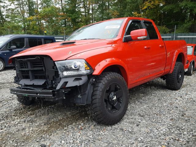 1C6RR7HT7GS282888 - 2016 RAM 1500 SPORT RED photo 2