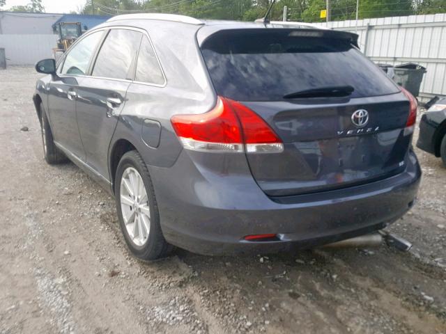 4T3ZA3BB1BU040168 - 2011 TOYOTA VENZA GRAY photo 3