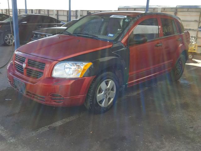 1B3HB28B18D582789 - 2008 DODGE CALIBER RED photo 2