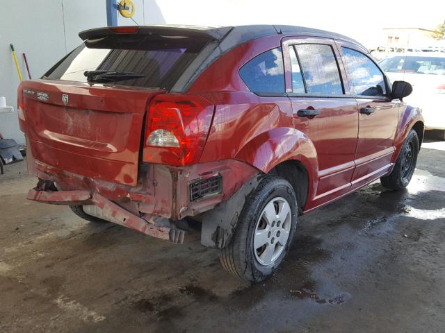 1B3HB28B18D582789 - 2008 DODGE CALIBER RED photo 4