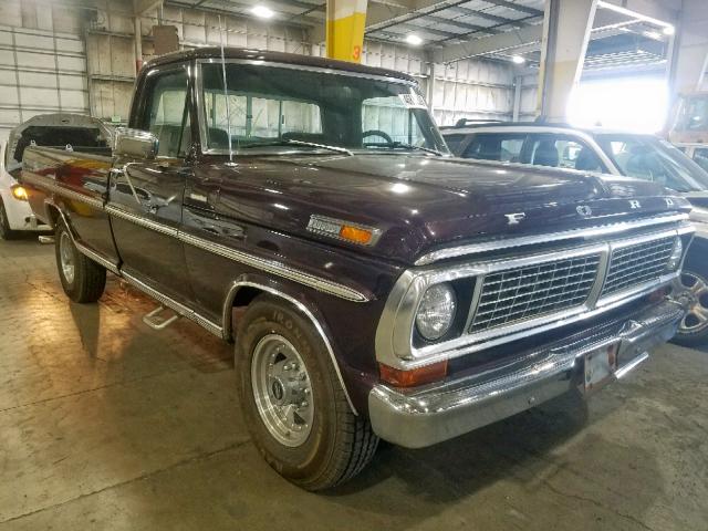 F25YRG78279 - 1970 FORD F-250 PURPLE photo 1