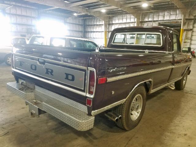 F25YRG78279 - 1970 FORD F-250 PURPLE photo 4