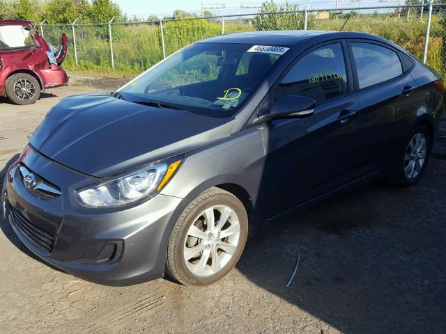 KMHCU4AE4CU227963 - 2012 HYUNDAI ACCENT GLS GRAY photo 2