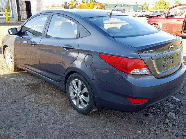 KMHCU4AE4CU227963 - 2012 HYUNDAI ACCENT GLS GRAY photo 3